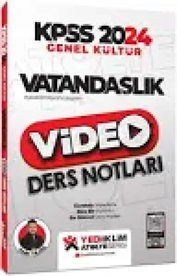Yediiklim Yayınları 2024 KPSS Atölye Serisi Vatandaşlık Video Ders Notları