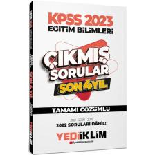 Yediiklim Yayınları 2023 KPSS Eğitim Bilimleri Son 4 Yıl Tamamı Çözümlü Çıkmış Sorular