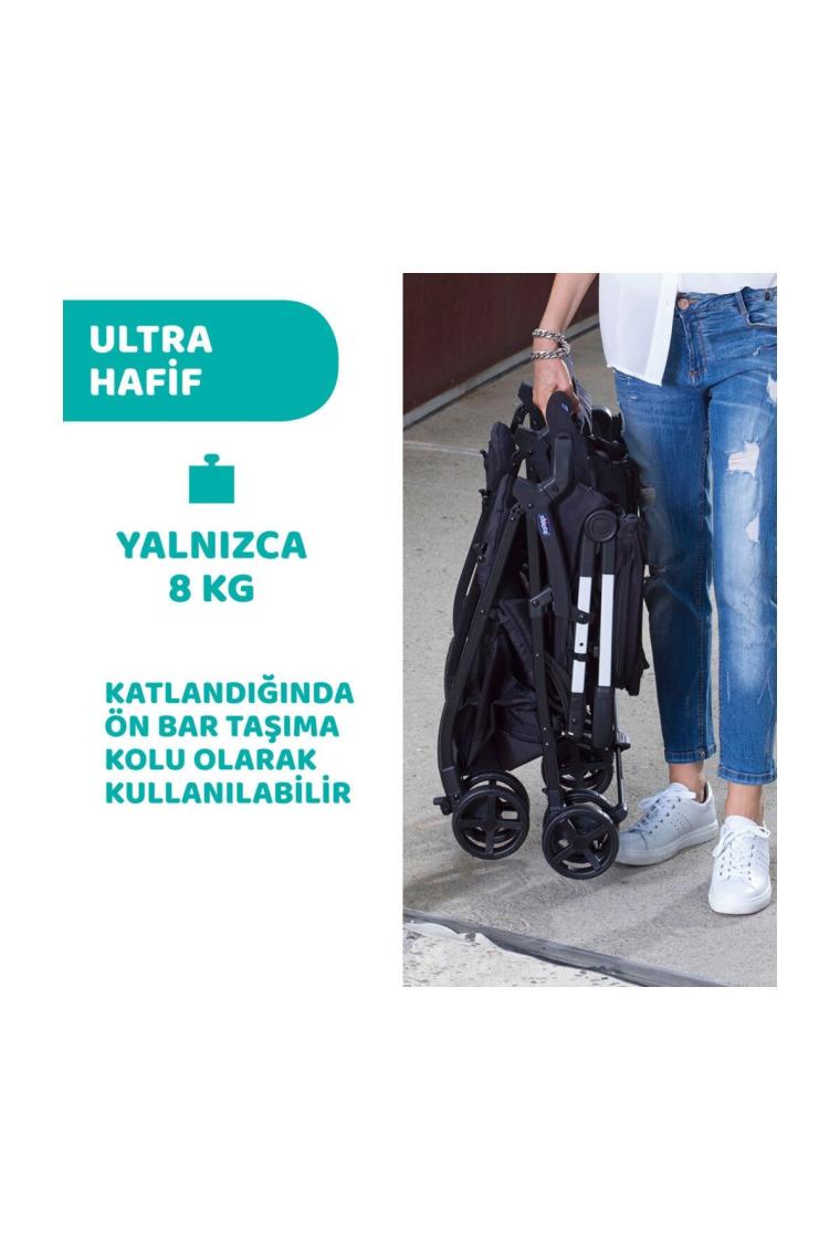 Ohlala 2 Twin Ultra Hafif Ikiz Bebek Arabası Silver