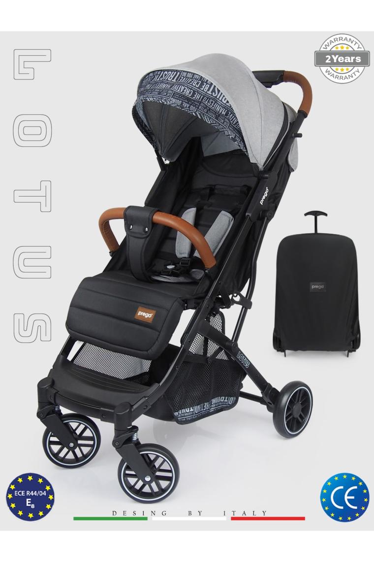 Lotus Tek Elle Katlanabilir Kabin Boy Bebek Arabası Yağmurluk Hediyeli