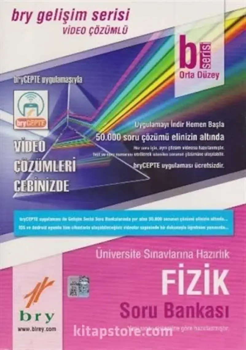 Bry Birey Eğitim Yayınları B Serisi Fizik Soru Bankası Orta Düzey