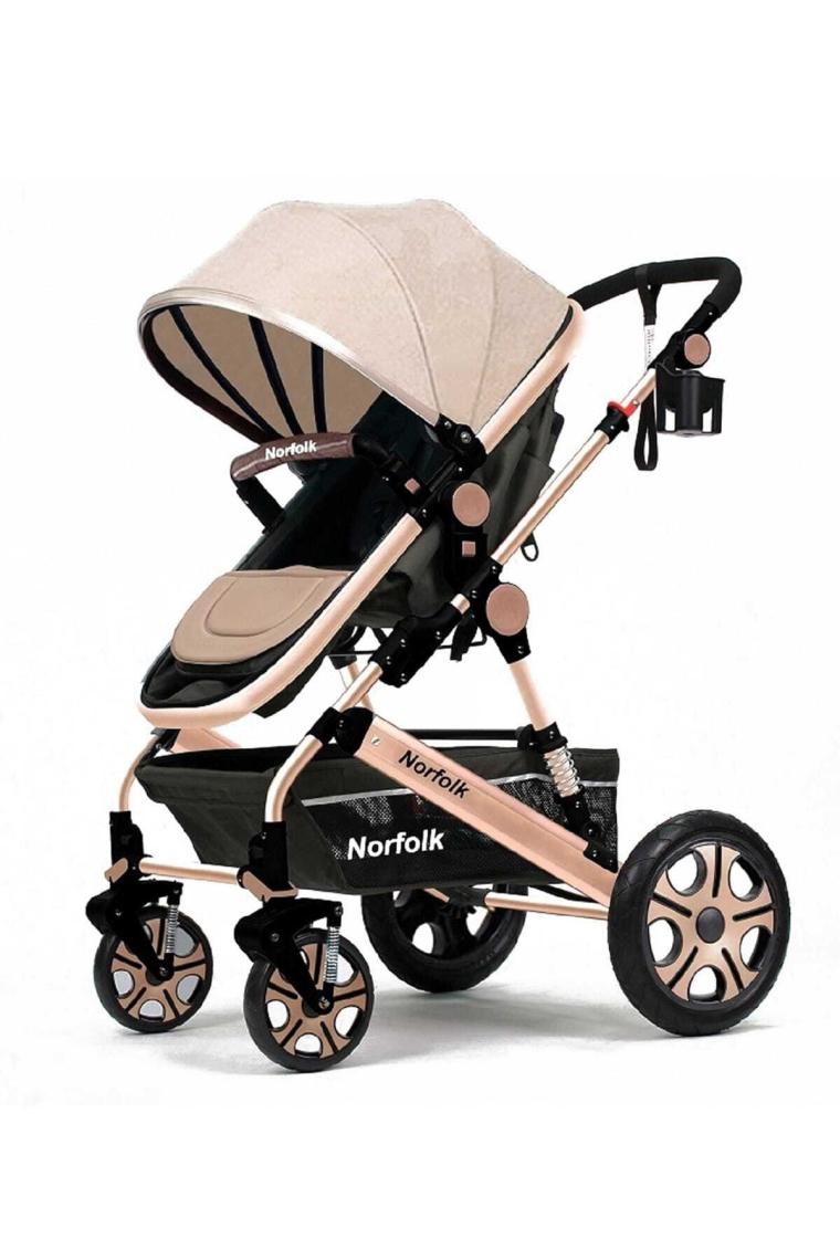 Norfolk Voyage Comfort Air Luxury Kahve Çift Yönlü Bebek Arabası