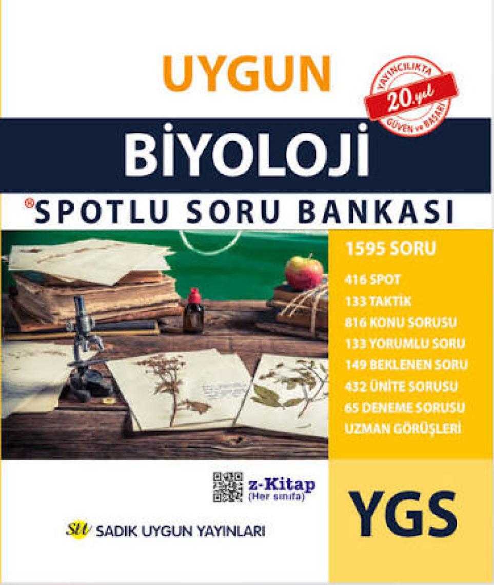 Sadık Uygun Yayınları YGS Biyoloji Spotlu Soru Bankası - Özcan Gündüz
