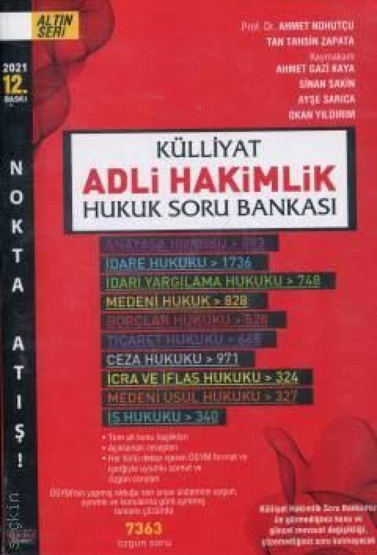 Külliyat Adli Hakimlik Modüler Soru Bankası Nokta Atış Seti