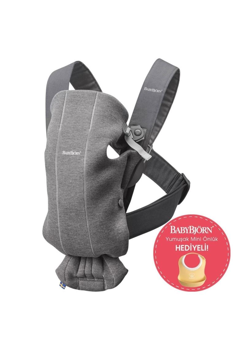 BabyBjörn Mini 3D Cotton Jersey Dark Grey Kanguru