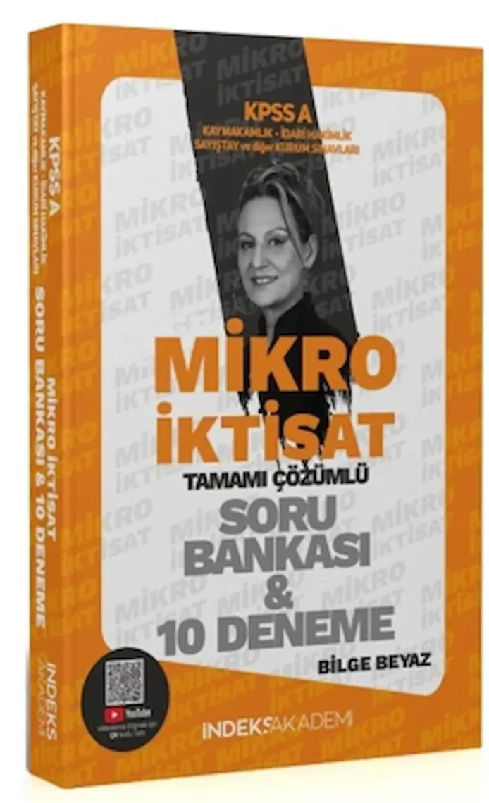İndeks Akademi Yayıncılık 2024 KPSS  A Grubu Mikro İktisat Soru Bankası ve 10 Deneme
