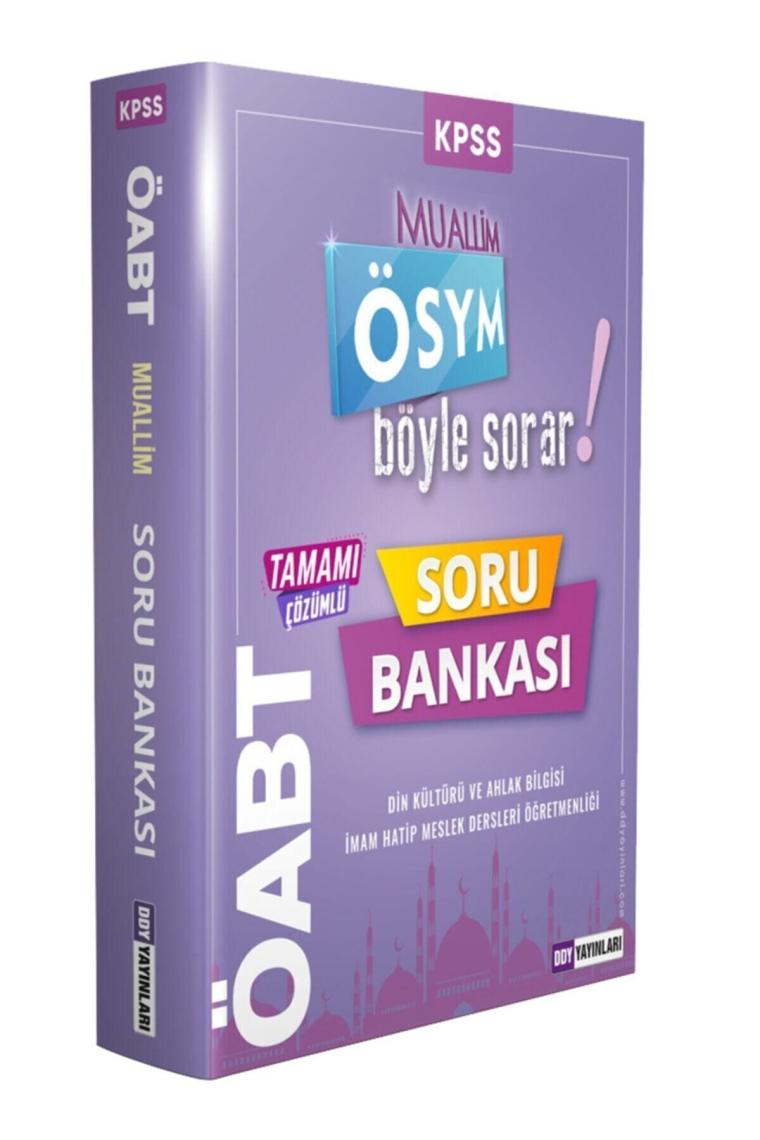 Ddy Yayınları Öabt (Dkab-Ihl) Muallim Tamamı Çözümlü Soru Bankası