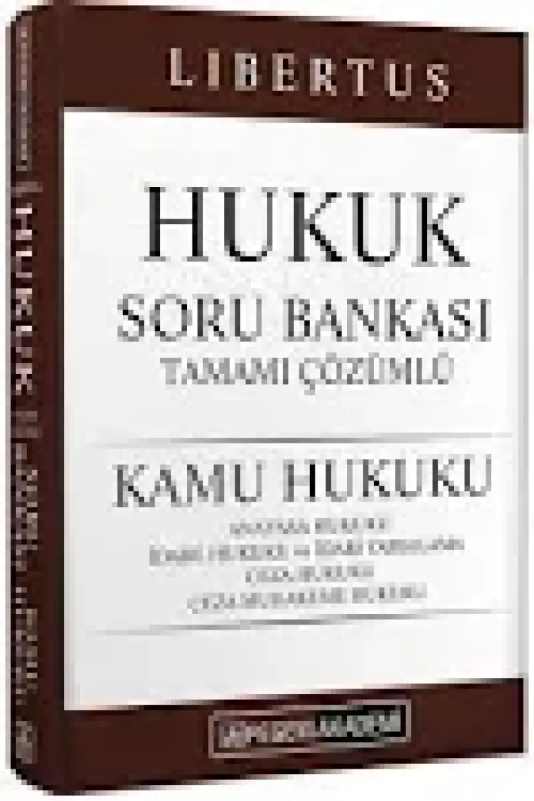 Pegem Akademi Yayıncılık KPSS Libertus Hukuk Soru Bankası-Kamu Hukuku