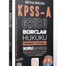 Benim Hocam Yayınları KPSS A Grubu Borçlar Hukuku Tamamı Çözümlü Soru Bankası
