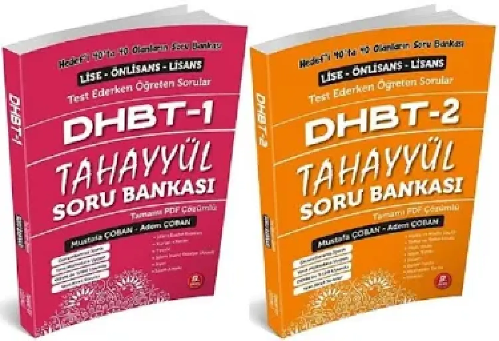 Tahayyül Yayınları 2022 Dhbt 1-2 Soru Bankası Kitabı (Tüm Mezuniyetler)