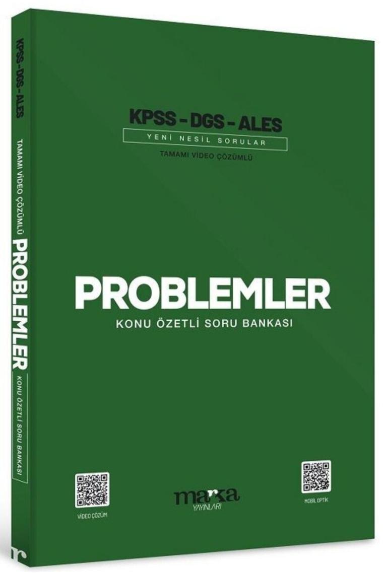 Kpss Dgs Ales Problemler Konu Özetli Yeni Nesil Soru Bankası Tamamı Video Çözümlü