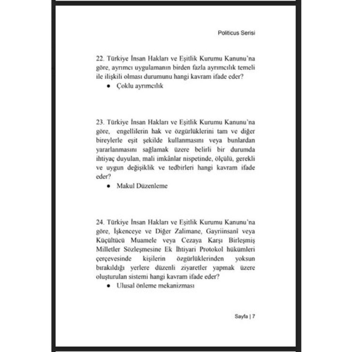 Politicus Türkiye'de Demokratikleşme İnsan Hakları