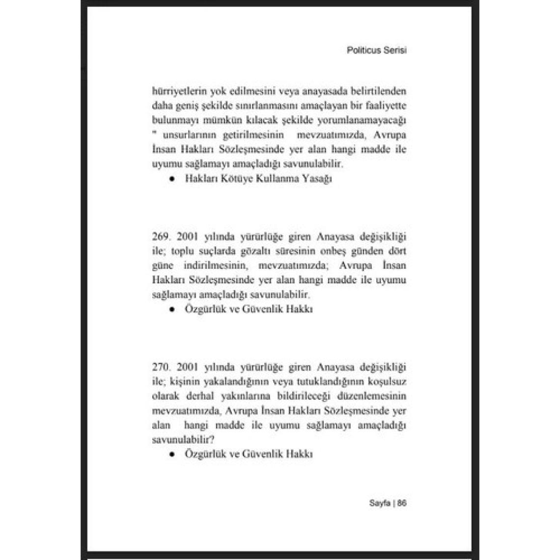 Politicus Türkiye'de Demokratikleşme İnsan Hakları