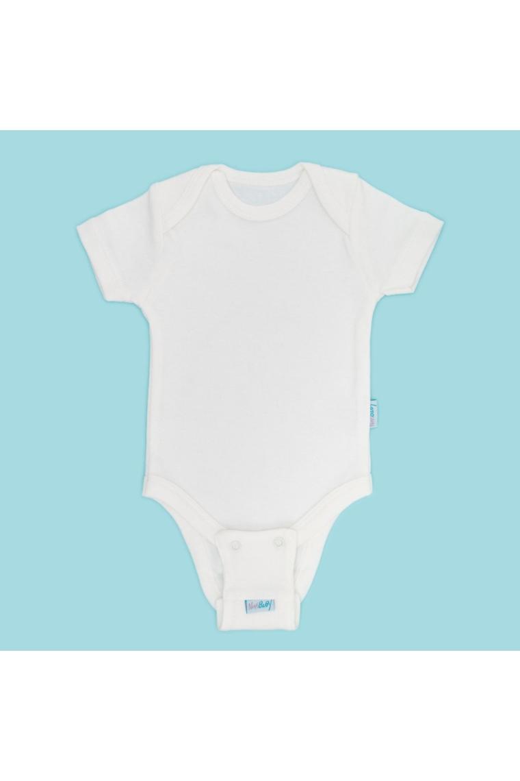 2'li Bebek Body Zıbın Uzatma Aparatı (8,5 Mm) Çıtçıtlı Ekru 100% Pamuk 12cm