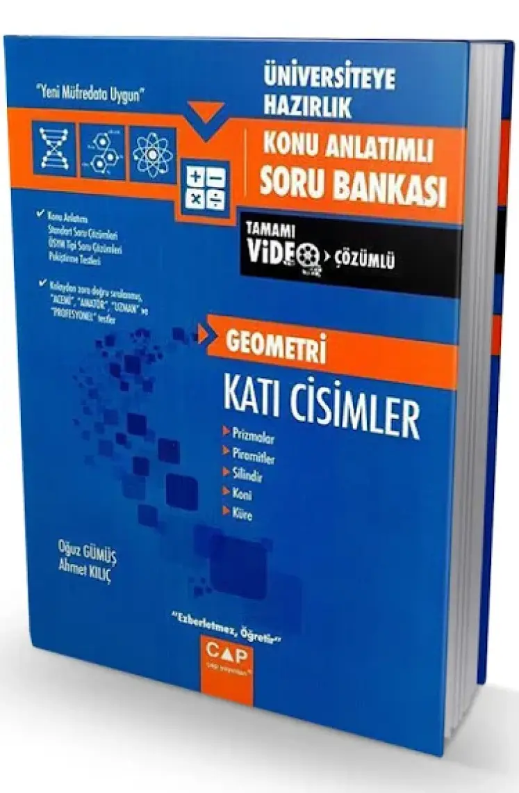 Çap Yayınları Üniv Haz Geometri Katı Cisimler Konu Anlatımlı Soru Bankası 2019