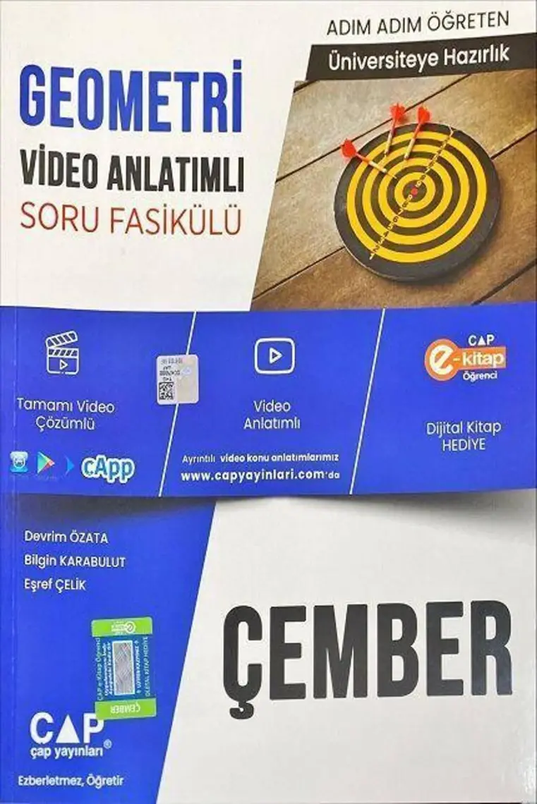 Çap Yayınları Üniversiteye Hazırlık Geometri Çember - Ahmet Baran