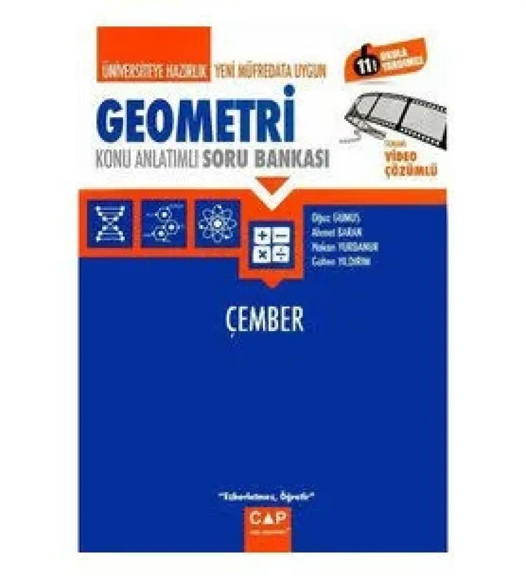 Çap Yayınları Üniversiteye Hazırlık Geometri Çember - Ahmet Baran