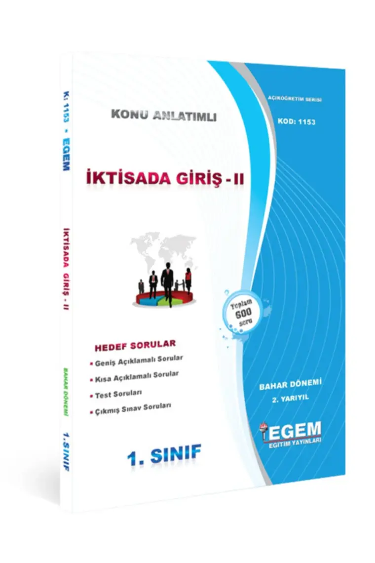 1. Sınıf Iktisada Giriş -Iı Bahar Dönemi Konu Anlatımlı Soru Bankası