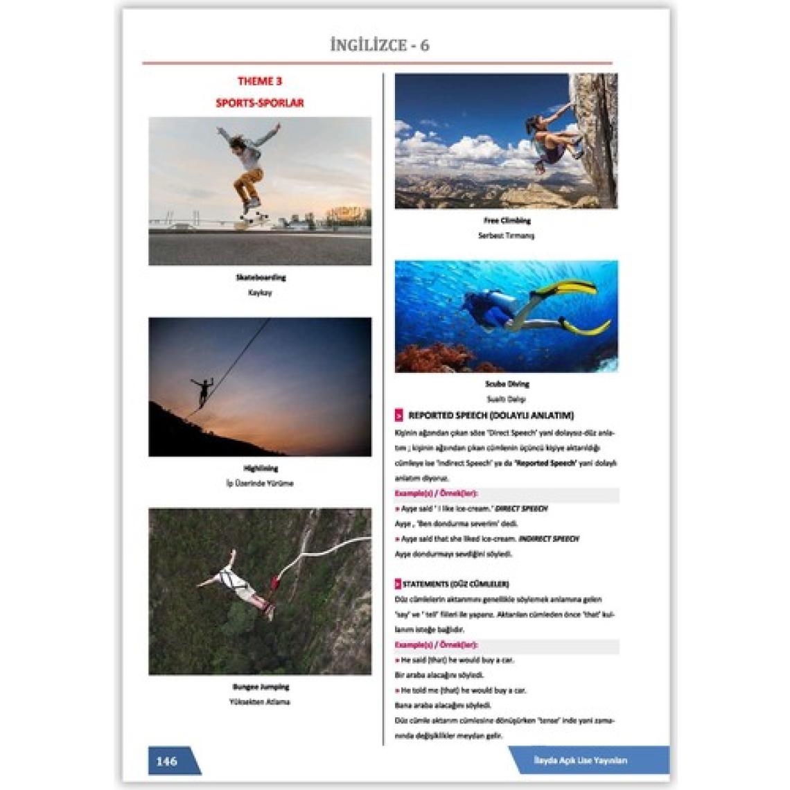Açık Öğretim Lisesi 5. ve 6. Dönem Tüm Dersler Yardımcı Ders Kitabı