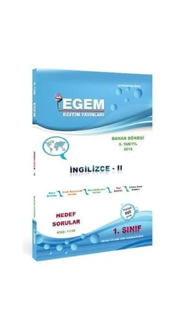 Egem Eğitim Yayınları Ingilizce-II Konu Anlatımlı Soru Bankası- Bahar Dönemi(2. Yarıyıl)