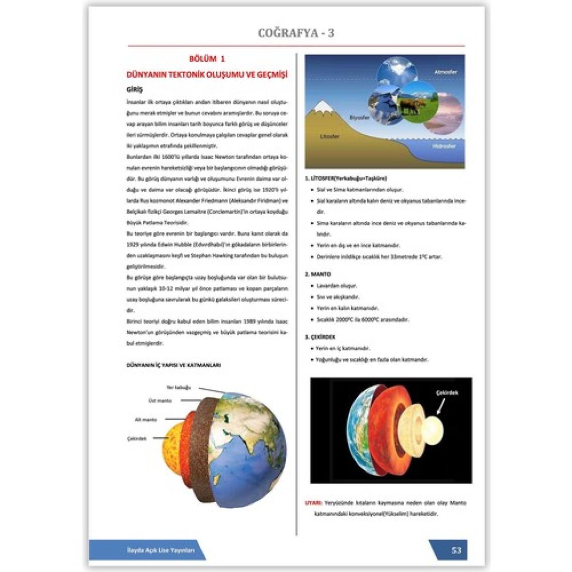 İlayda Açık Öğretim Lisesi 3. Dönem Tüm Dersler Yardımcı Ders Kitabı