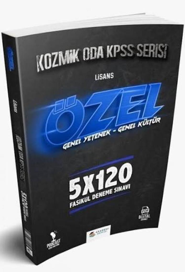 Akademi Denizi Yayınları Akademi Denizi KPSS Genel Yetenek Genel Kültür Kozmik Oda Lisans 5 x 120 Deneme