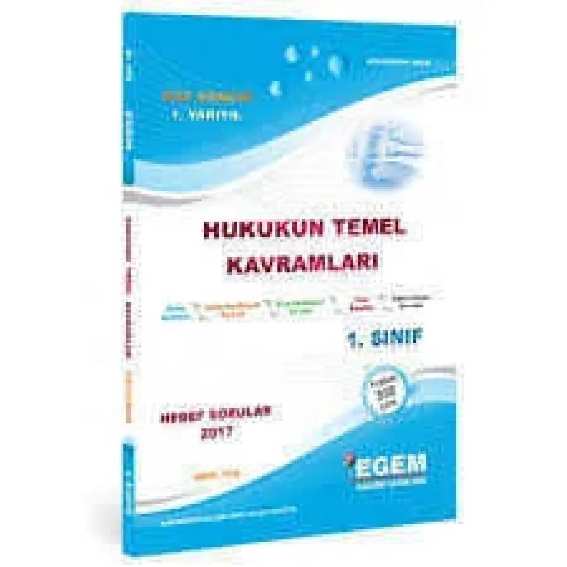 Egem Eğitim Yayınları Hukukun Temel Kavramları Konu Anlatımlı Soru Bankası -Güz Dönemi(1. Yarıyıl)