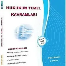 Egem Eğitim Yayınları Hukukun Temel Kavramları Konu Anlatımlı Soru Bankası -Güz Dönemi(1. Yarıyıl)