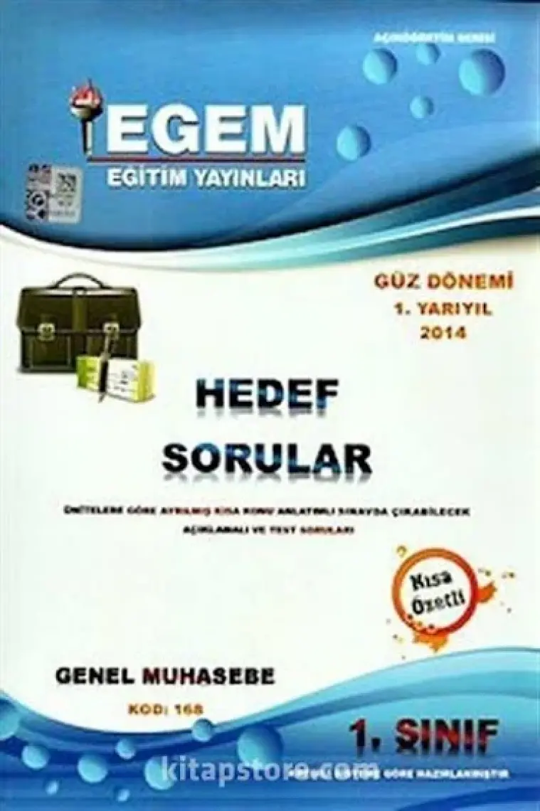 Egem Eğitim Yayınları Genel Muhasebe Konu Anlatımlı Soru Bankası-Güz Dönemi(1. Yarıyıl)