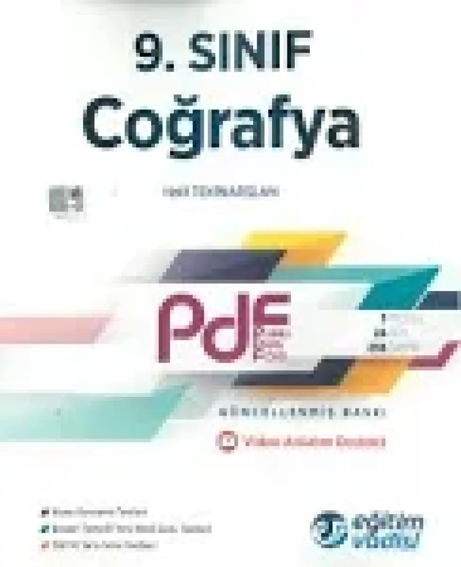 Eğitim Vadisi Yayınları 9.Sınıf Coğrafya PDF Video Anlatım Destekli