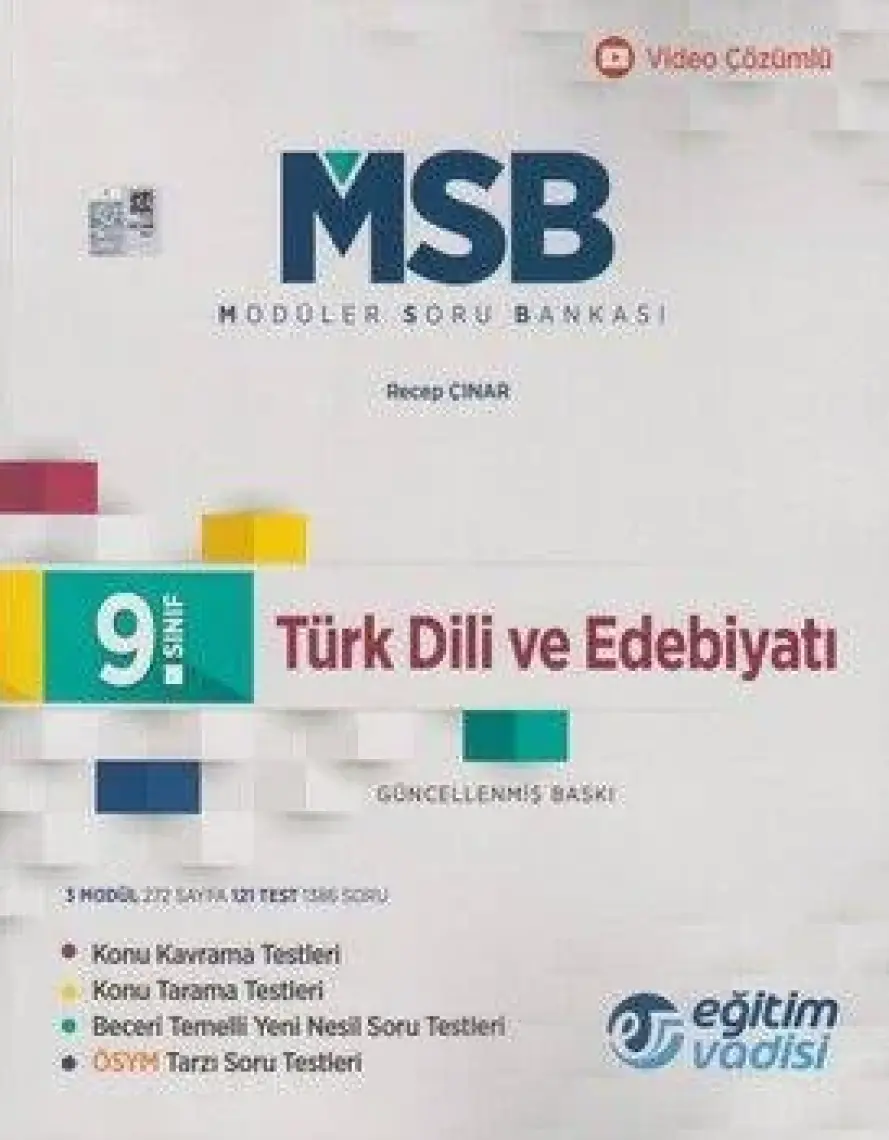 Eğitim Vadisi Yayınları 9.Sınıf Coğrafya PDF Video Anlatım Destekli