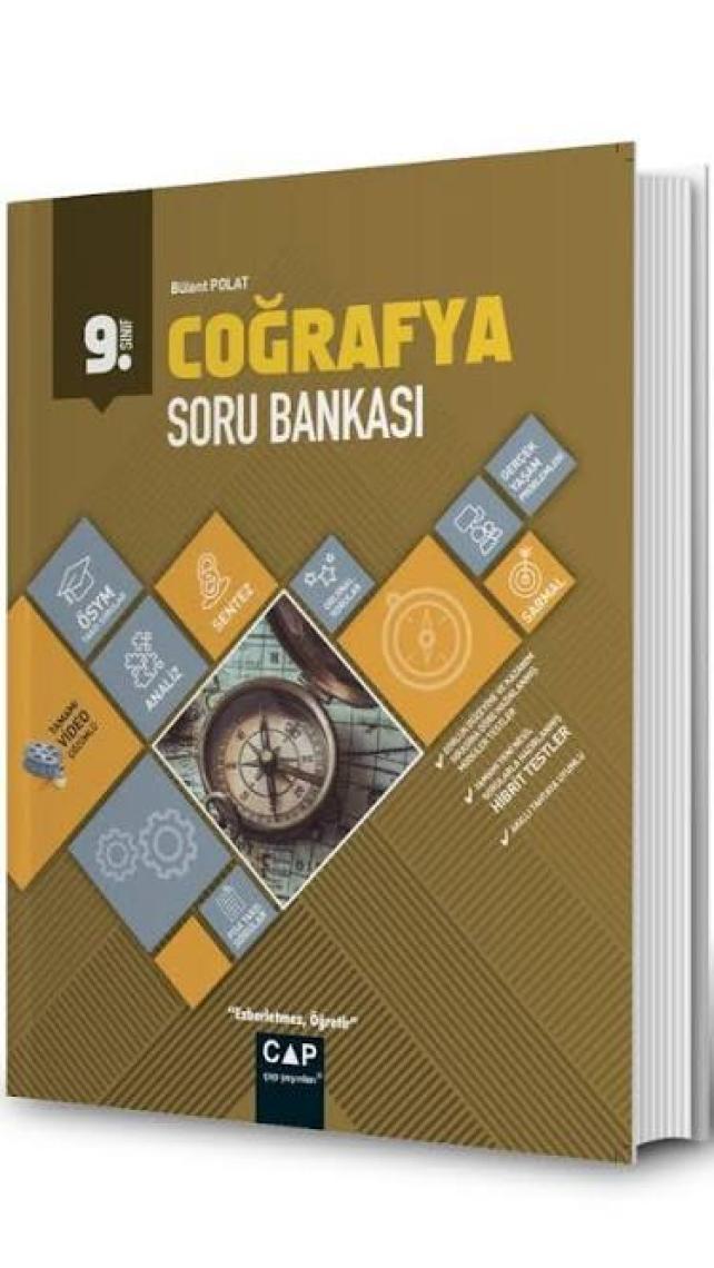 Çap Yayınları 9. Sınıf Anadolu Lisesi Coğrafya Soru Bankası