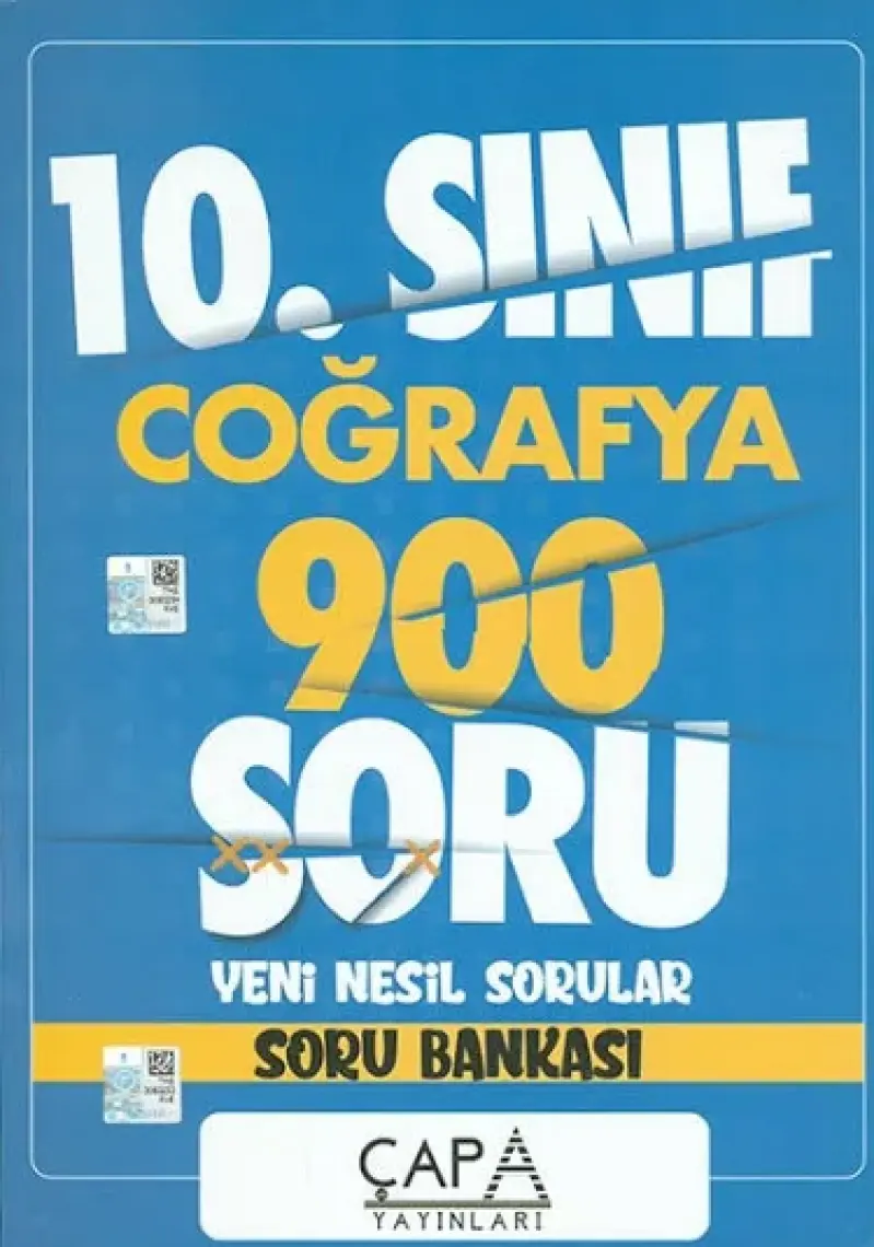 Çapa Yayınları 10. Sınıf Coğrafya Soru Bankası