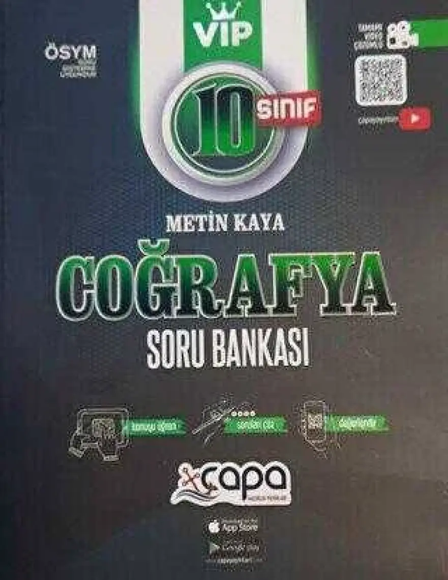Çapa Yayınları 10. Sınıf Coğrafya Soru Bankası