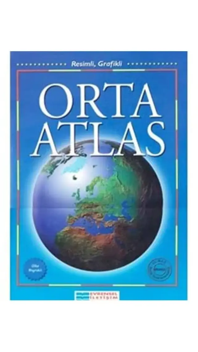 Evrensel İletişim Yayınları İlköğretim Resimli Grafikli Orta Atlas