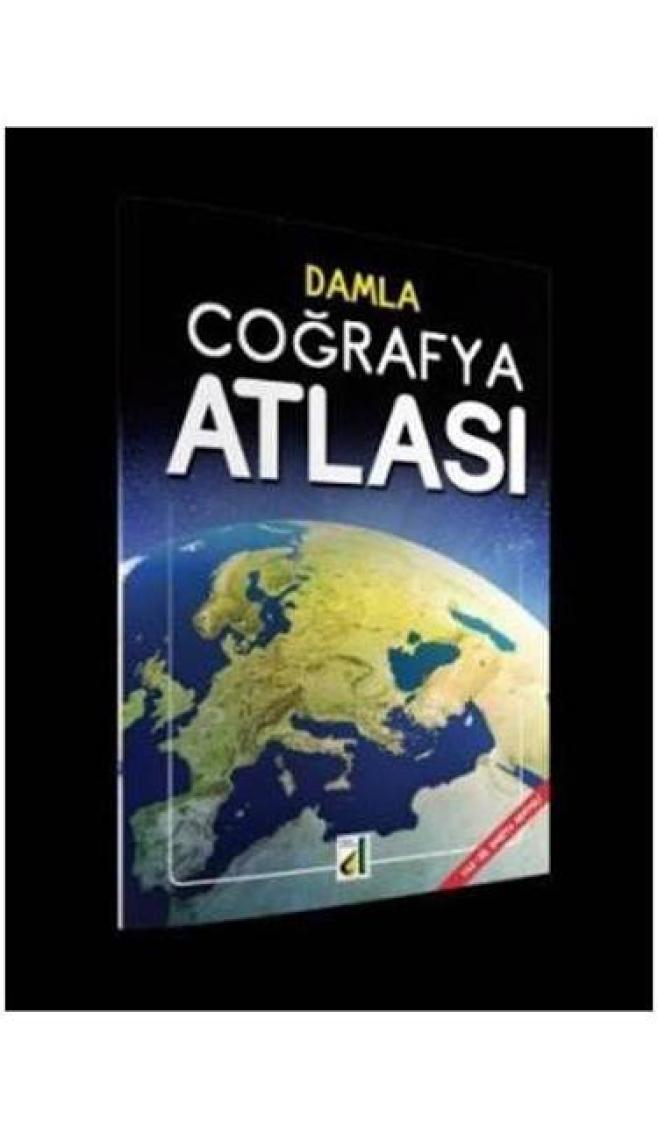 Damla Yayınevi Coğrafya Atlası Silinebilir Türkiye ve Dünya Haritası