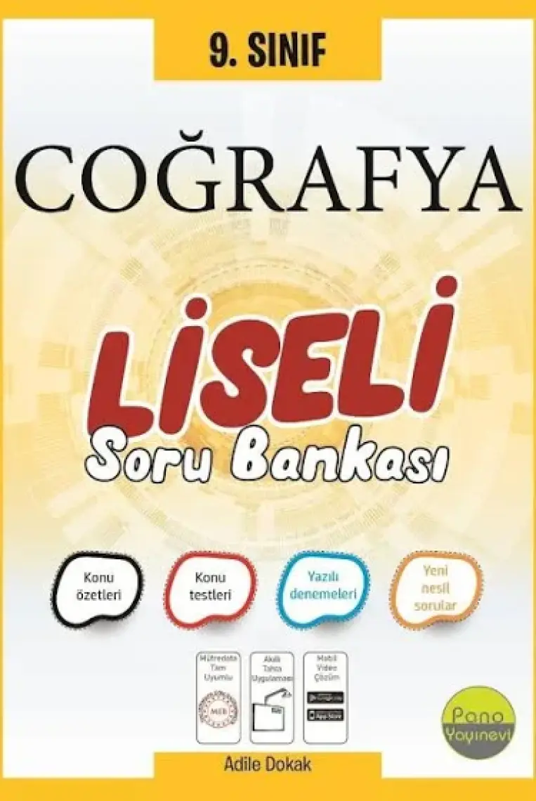 Pano Yayınları 9. Sınıf Coğrafya Soru Bankası (Liseli)