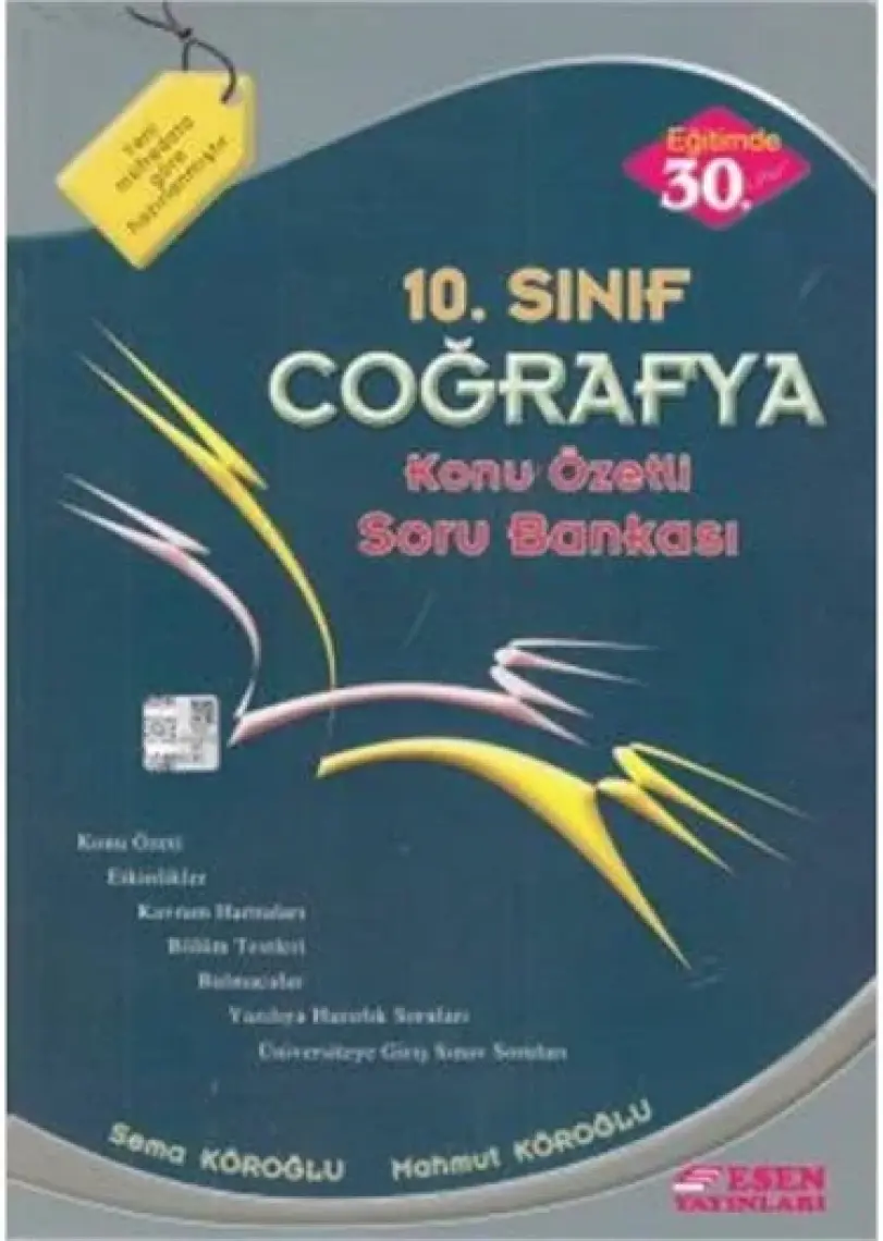Esen Yayınları 10. Sınıf Coğrafya Konu Özetli Soru Bankası Yeni
