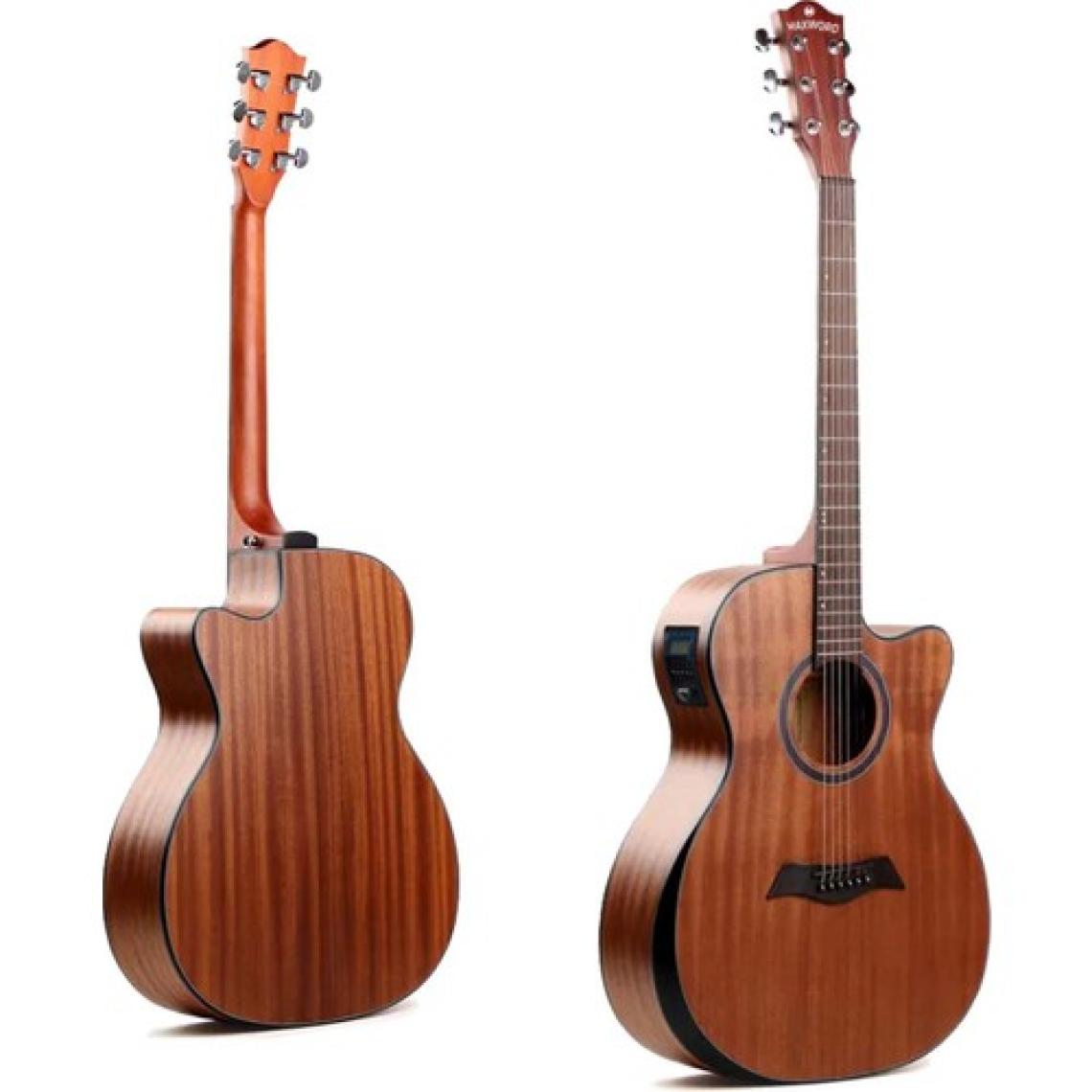 Maxword M450-EQ Profesyonel Masif Ağaç Elektro Akustik Gitar Seti 4/4 Yetişkin Seri üst Segment