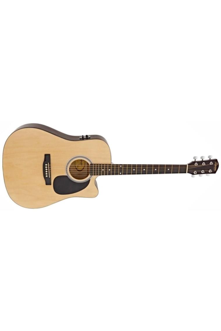 Sa-105ce Dreadnought Cutaway Natural Elektro Akustik Gitar