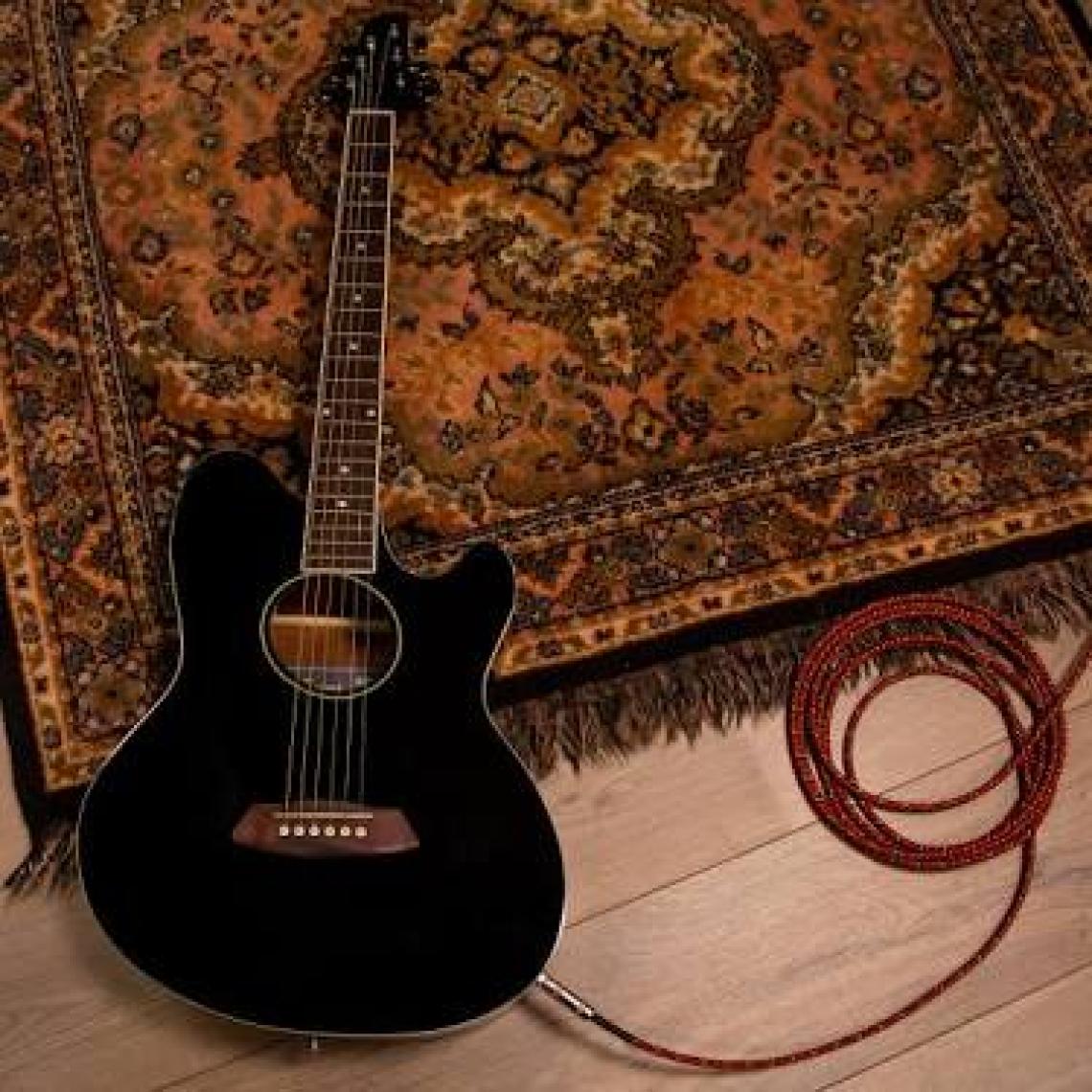 Ibanez Tcy10E-Bk Elektro Akustik Gitar