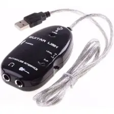 Alfais AL-4672 USB Gitar Guitar Link Kablosu Çevirici Dönüştürücü