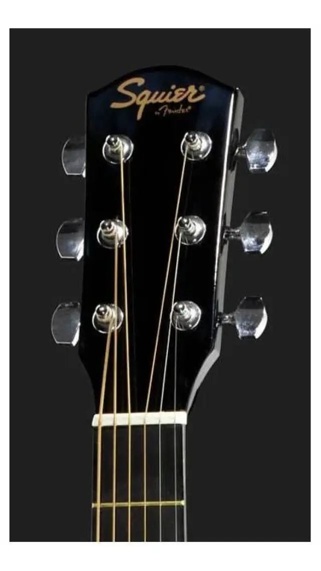 Squier SA-105CE Dreadnought Cutaway Black Elektro Akustik Gitar