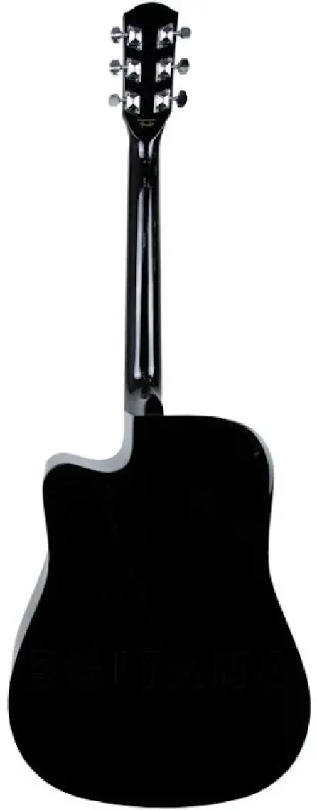 Squier SA-105CE Dreadnought Cutaway Black Elektro Akustik Gitar