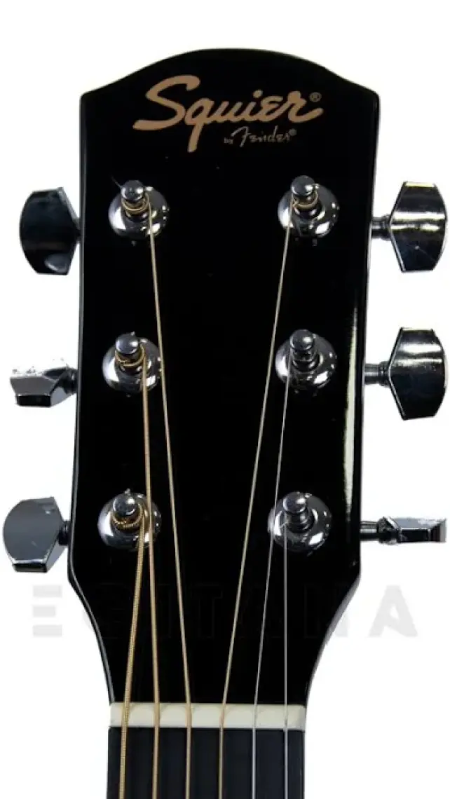 Squier SA-105CE Dreadnought Cutaway Black Elektro Akustik Gitar