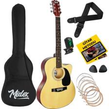 Midex RG-540NT Kesik Kasa 40 İnç Akustik Gitar Seti 4/4 Yetişkin