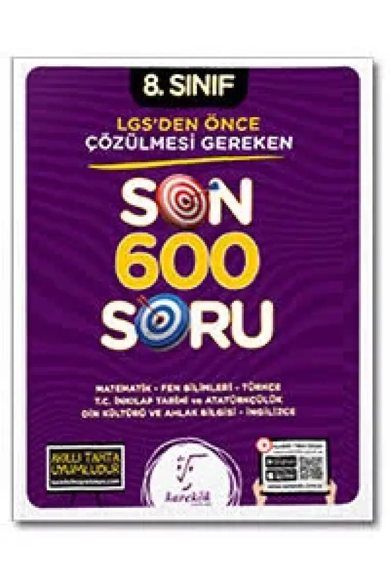 Karekök Yayıncılık 8. Sınıf LGS'den Önce Çözülmesi Gereken Son 600 Soru