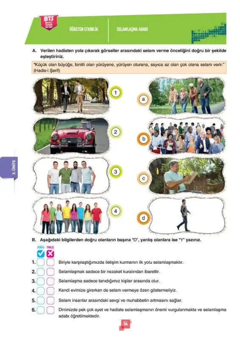 Sınav Yayınları 5. Sınıf Din Kültürü ve Ahlak Bilgisi Soru Bankası