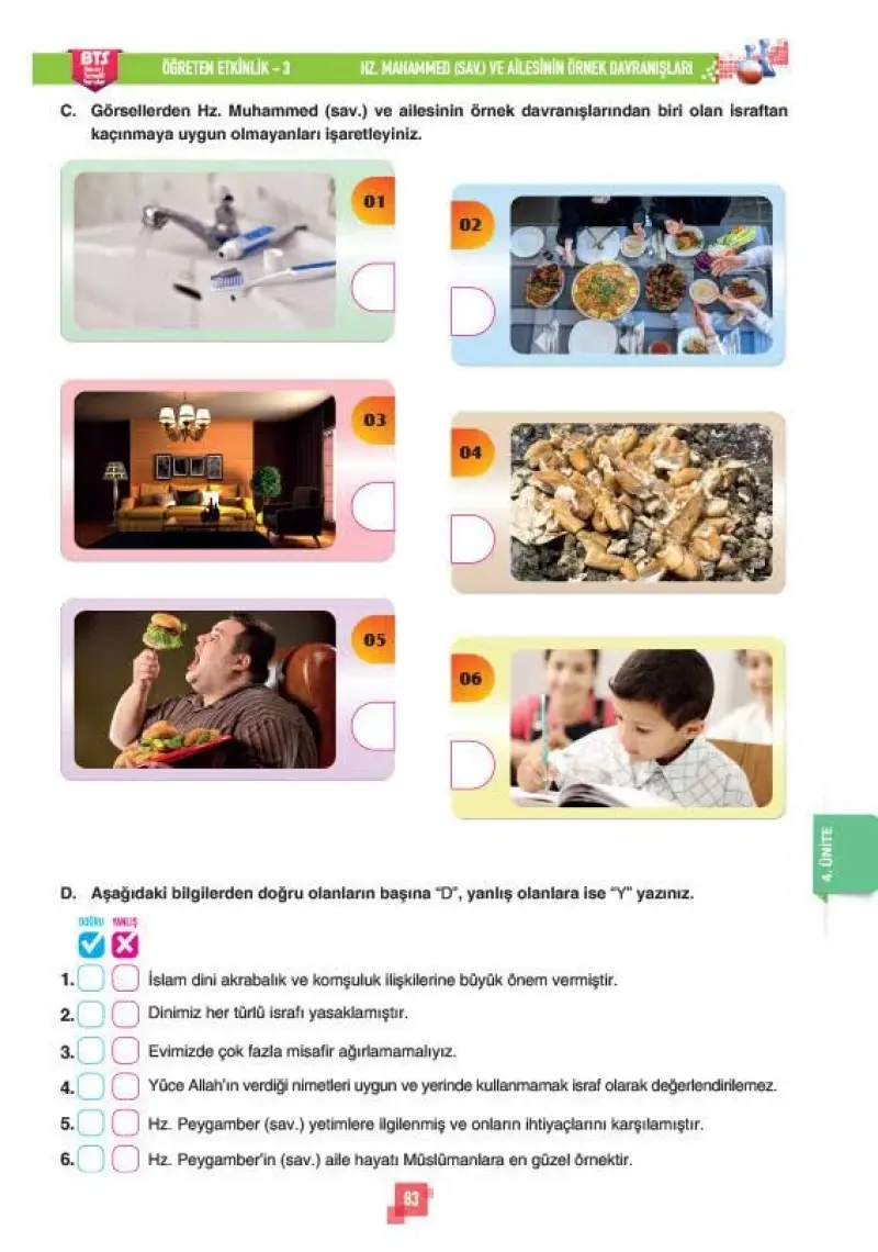 Sınav Yayınları 5. Sınıf Din Kültürü ve Ahlak Bilgisi Soru Bankası