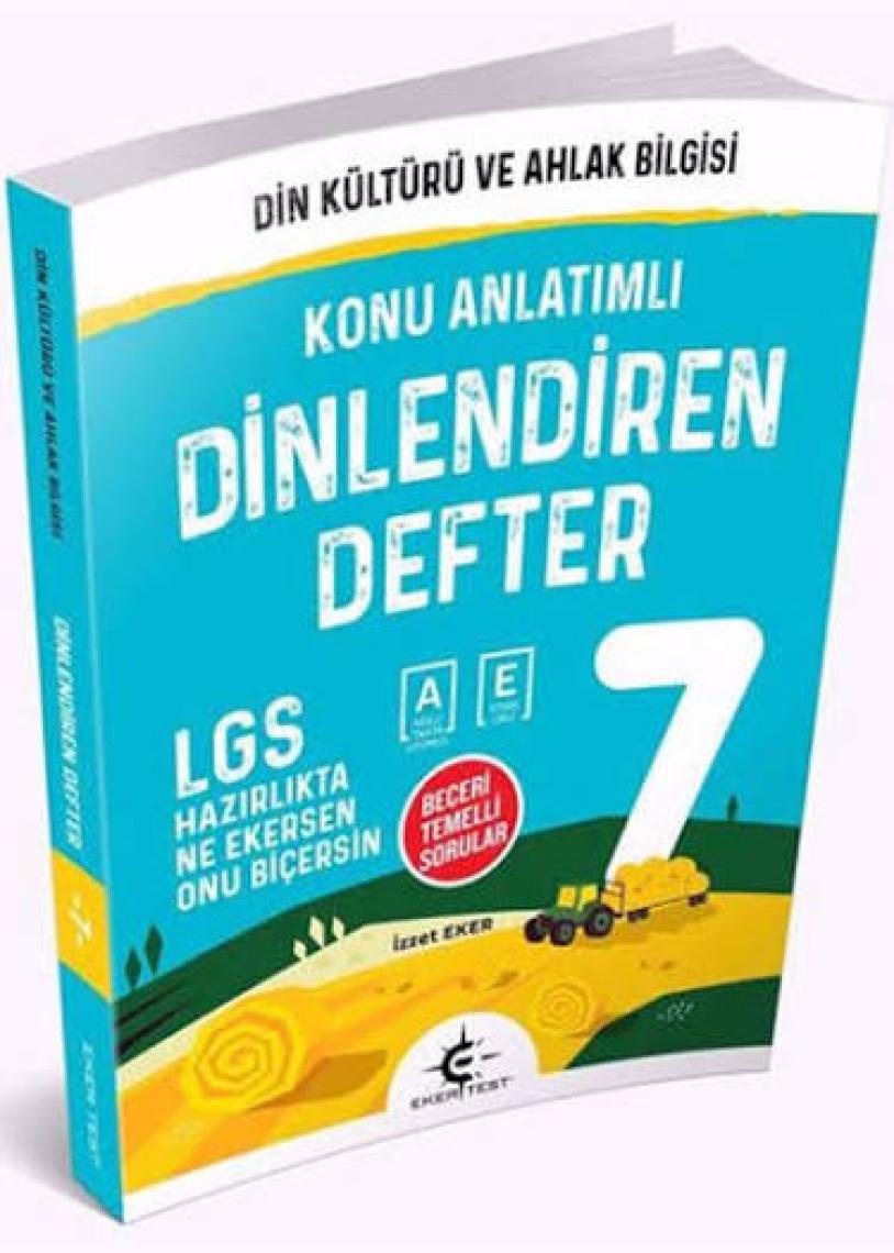 Eker Test Yayınları 7. Sınıf Dinlendiren Defter